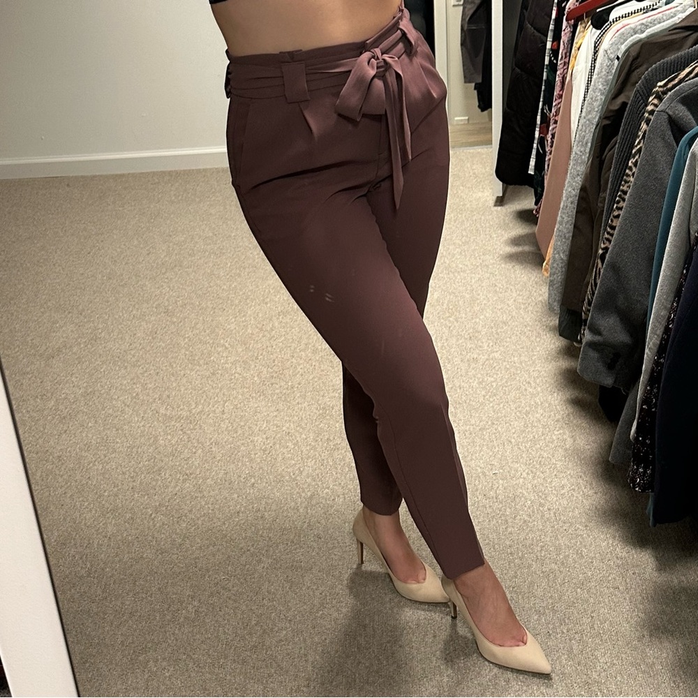 Express High Wasted Pants With a Bow